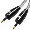 EMK QH4.0 Mini Toslink 3.5mm SPDIF Audio Optical Cable 10m Black - 2