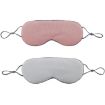 Double-sided Sleep Eye Mask Set - Lotus Pink & Gray Blue - 1