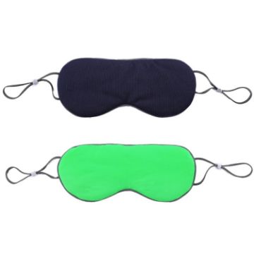 Double-sided Sleep Eye Mask Set (Tibetan Blue & Youth Green) - 1