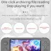 RG3000 Gray Handheld Mini Game Console with Double Handle Support - 6