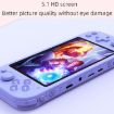 RG3000 Green Mini Handheld Game Console with Double Handle Support - 5