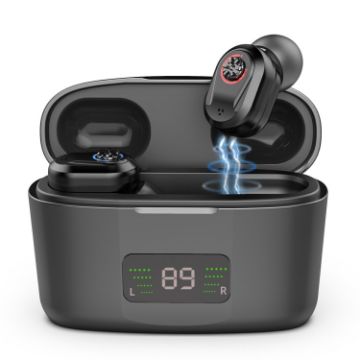 Z-127D Digital Display Hearing Aid Earphone, In-ear Amplifier (Black) - 1