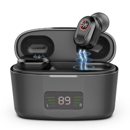 Z-127D Digital Display Hearing Aid Earphone, In-ear Amplifier (Black) - 1