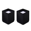 2pcs Furniture Carbon Steel Heightening Foot Pad, Square 4x5cm Black - 1