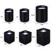 2pcs Furniture Carbon Steel Heightening Foot Pad, Square 4x5cm Black - 2