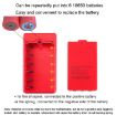 Q6 Removable 6 Sections 18650 Battery Box Charger Case - Black - 4