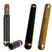 Black Metal Cigar Humidor Storage Tube - Convenient and Secure - 2