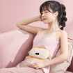 Yellow 4000mAh Digital Electric Abdominal and Waist Massage Belt - 2