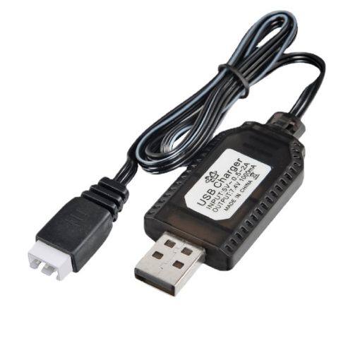 Lithium Battery Charger 7.4V Toy Aircraft USB Cable XH-3P - 1