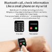 H10 1.69" Bluetooth Smart Watch, Heart Rate/Blood Pressure, Black - 4