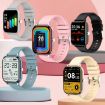H10 Smart Watch 1.69" Screen, Heart Rate/BP/Sleep, Black Net+Silicone - 2