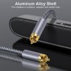 1.5m RCA Coaxial Digital Audio Cable SPDIF for Subwoofer (Silver Gray) - 4