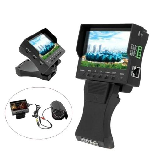 4.3" JSK-4300B Network Cable Tester with 12V Output (UK Plug) - 1