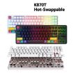 Ajazz K870T 87-Key RGB Mechanical Keyboard Red Shaft Black - 2