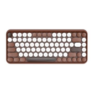 Ajazz 308I Milk Tea Color Bluetooth Keyboard - Home & Office Use - 1