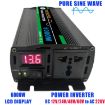 24V 1000W Car Sine Wave Inverter Power Converter 220V - 3