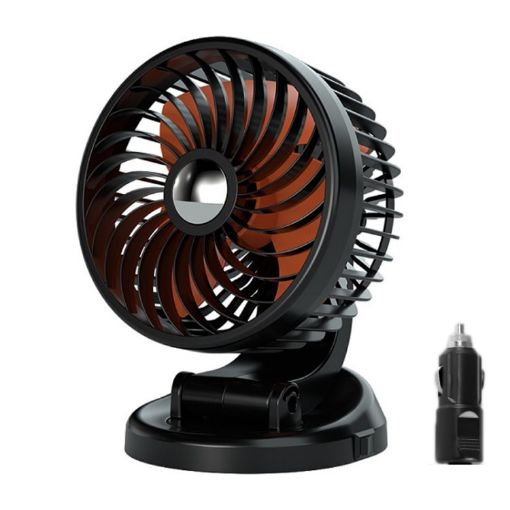 5W Car Rotatable Silent Fan F612 (24V Cigarette Lighter) - 1