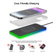 15W Car Wireless Charger Non-slip Mat with Colorful Light & USB-C Cable - 3