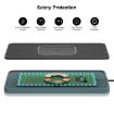 15W Car Wireless Charger Non-slip Mat with Colorful Light & USB-C Cable - 4