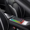 15W Car Wireless Charger Non-slip Mat with Colorful Light & USB-C Cable - 6