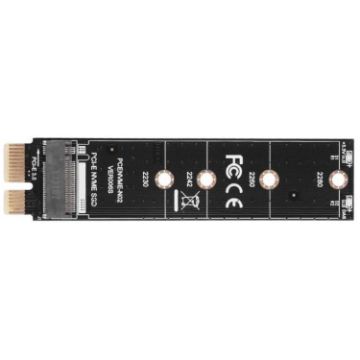 PCI-E 1X to M.2 NVME Key-M SSD Riser Card Adapter - 1