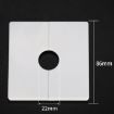 2.2cm White Square Wall Hole Cover Plug Decoration Style - 2