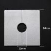 2.2cm Silver Square Cover Plug for Wall Hole Decoration - 2