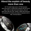 Silver-Brown Leather NFC Sports Health Smart Watch Waterproof - 5
