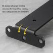Triangular Bracket Bookshelf Partition, 5mm Thick, 150mm Black - 3