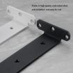 Triangular Bracket Bookshelf Partition, 5mm Thick, 150mm Black - 4
