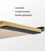 Triangular Bracket Bookshelf Partition, 5mm Thick, 150mm Black - 6