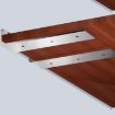 Stainless Steel 300mm Triangular Bracket Shelf 5.5mm Thick - 6
