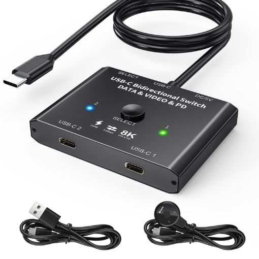 8K30 Type-C/USB-C Bidirectional Switch 10Gbps HD Splitter - 1