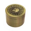 50mm Bulldog Zinc Alloy Tobacco Herb Grinder, 4-Layer Bronze - 1