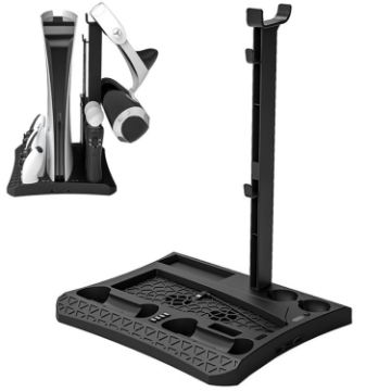 iplay HBP-270 PS5 Heat Dissipation Base with Storage Rack (Black) - 1
