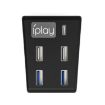 iplay HBP-308 PS5 5 in 1 USB3.0 HUB Extender (Black) - 1