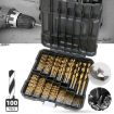 99-in-1 High-Speed Steel Titanium Drill Bit Set - 1