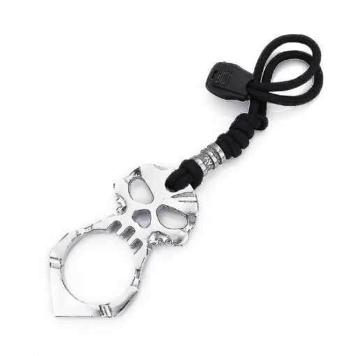 Silver Rose Thorn Keychain: Self-Defense & Window Breaker - 1