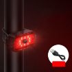 WEST BIKING USB Bike Tail & Helmet Light - Red, Night Riding Safety - 1