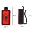 WEST BIKING USB Bike Tail & Helmet Light - Red, Night Riding Safety - 3