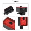 WEST BIKING USB Bike Tail & Helmet Light - Red, Night Riding Safety - 5