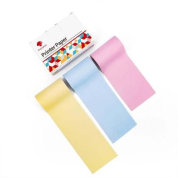 Phomemo T02 Printer Paper 3 Rolls, 53mm x 6.5m, No Adhesive - 1