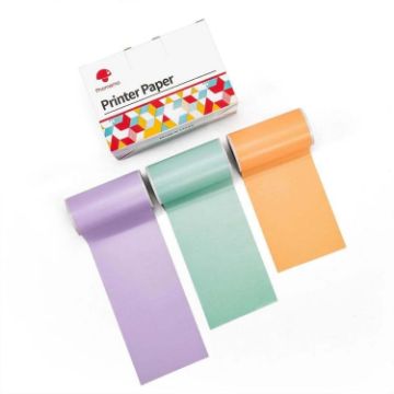 Phomemo T02 Printer Thermal Label Paper 50mmx3.5m 3-Roll Pack - 1