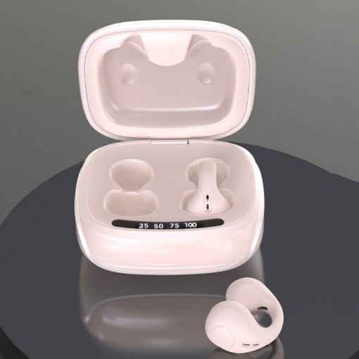 JX80 TWS Bluetooth Bone Conduction Clip-On Headset, Noise Reduction - 1