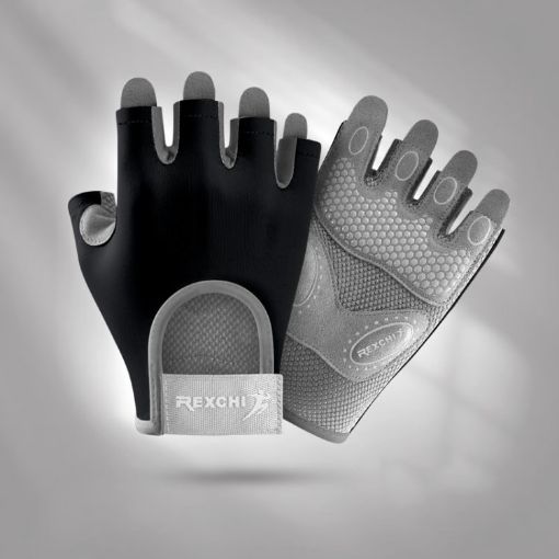 Yoga Sports Gloves, Non-slip Shock-absorbing, Size: S (Dark Night Black) - 1
