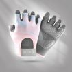 Non-slip Half-finger Yoga Gloves, Shock-absorbing, Size M - Pink - 1