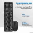 K-Snake WK800 Wireless Keyboard Mouse Set, White, 2.4G Office Use - 3