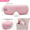 Pink Bluetooth Eye Massager: Heat, Air Pressure, Vibration Rechargeable - 3