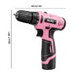 HILDA 12V Cordless Impact Drill Electrical Screwdriver US Plug - 2