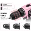 HILDA 12V Cordless Impact Drill Electrical Screwdriver US Plug - 4